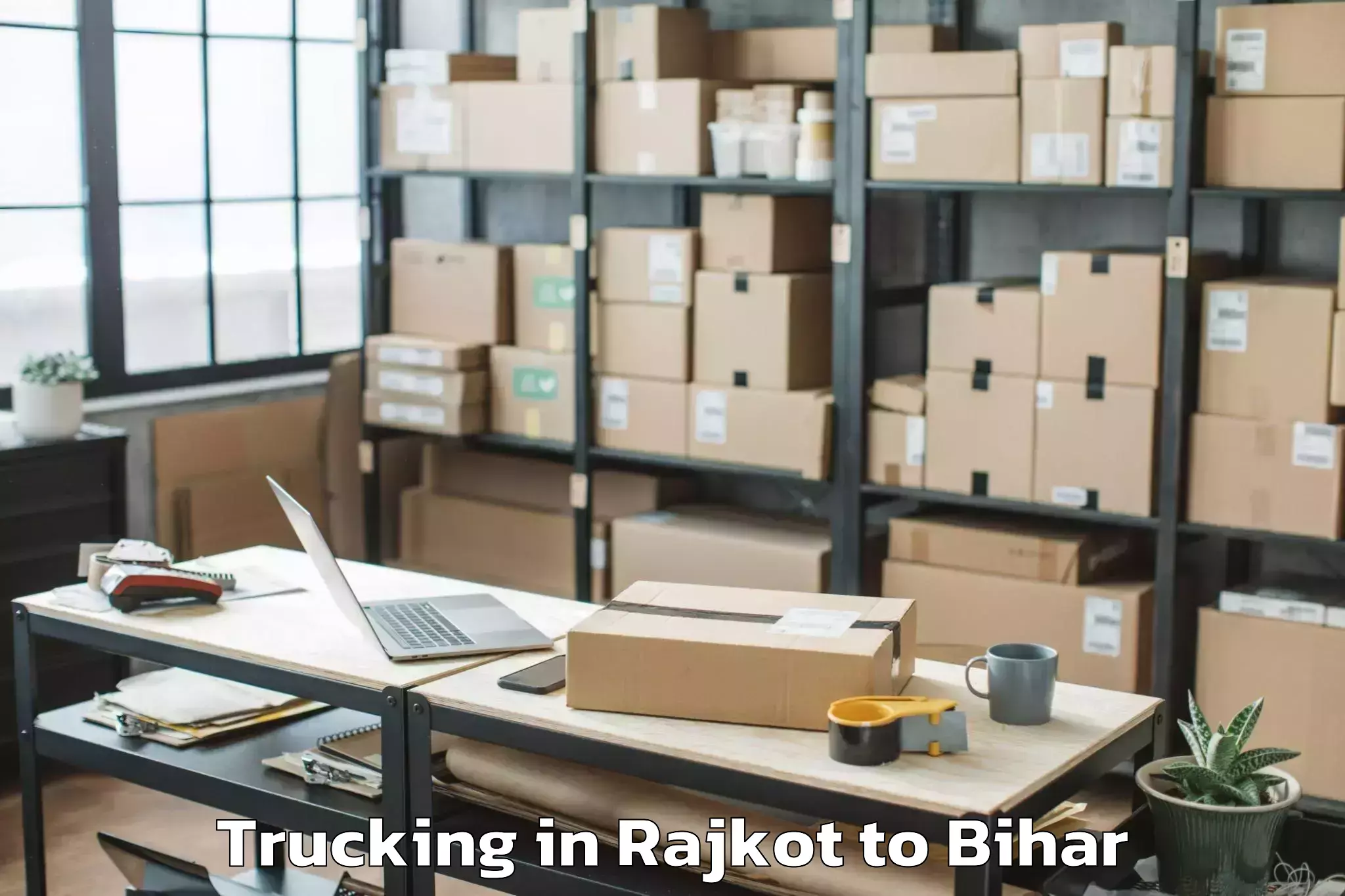 Top Rajkot to Naubatpur Trucking Available